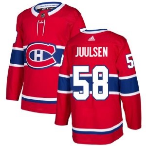 Youth Noah Juulsen Montreal Canadiens Authentic Home Jersey - Red