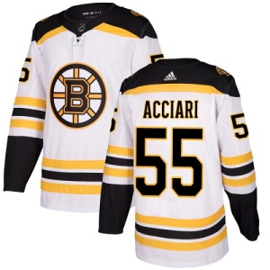 Youth Noel Acciari Boston Bruins Authentic Away Jersey - White