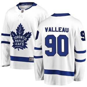 Youth Nolan Valleau Toronto Maple Leafs Breakaway Away Jersey - White