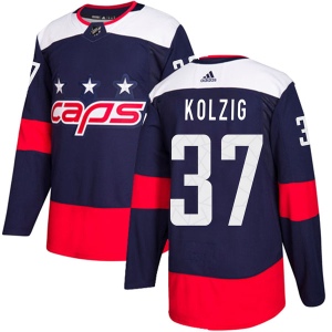 Youth Olaf Kolzig Washington Capitals Authentic 2018 Stadium Series Jersey - Navy Blue