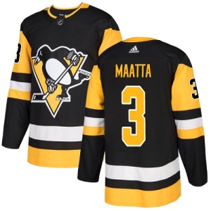 Youth Olli Maatta Pittsburgh Penguins Authentic Home Jersey - Black