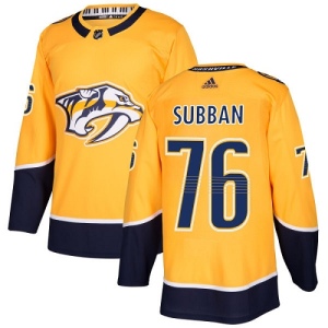 Youth P.K. Subban Nashville Predators Authentic Home Jersey - Gold