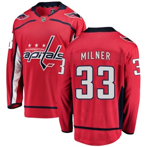 Youth Parker Milner Washington Capitals Breakaway Home Jersey - Red