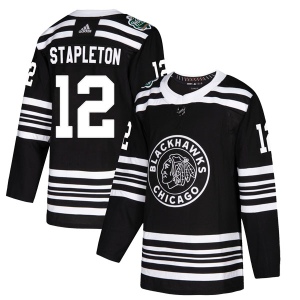 Youth Pat Stapleton Chicago Blackhawks Authentic 2019 Winter Classic Jersey - Black