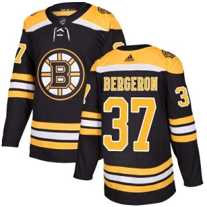 Youth Patrice Bergeron Boston Bruins Authentic Home Jersey - Black