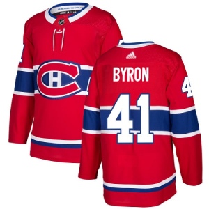 Youth Paul Byron Montreal Canadiens Authentic Home Jersey - Red