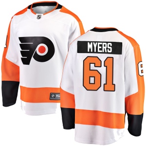 Youth Philippe Myers Philadelphia Flyers Breakaway Away Jersey - White