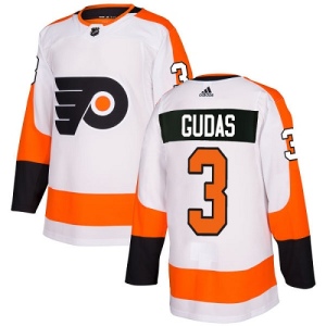 Youth Radko Gudas Philadelphia Flyers Authentic Away Jersey - White