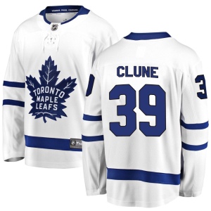 Youth Rich Clune Toronto Maple Leafs Breakaway Away Jersey - White