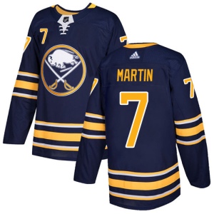 Youth Rick Martin Buffalo Sabres Authentic Home Jersey - Navy Blue