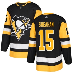 Youth Riley Sheahan Pittsburgh Penguins Authentic Home Jersey - Black