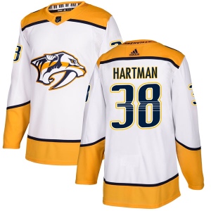 Youth Ryan Hartman Nashville Predators Authentic Away Jersey - White