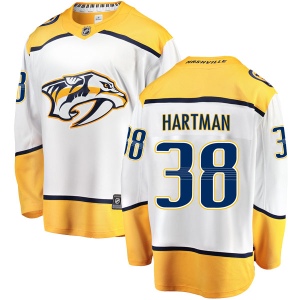 Youth Ryan Hartman Nashville Predators Breakaway Away Jersey - White