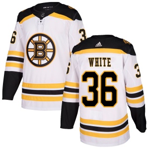 Youth Ryan White Boston Bruins Authentic Away Jersey - White