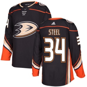 Youth Sam Steel Anaheim Ducks Authentic Home Jersey - Black