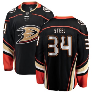 Youth Sam Steel Anaheim Ducks Authentic Home Jersey - Black