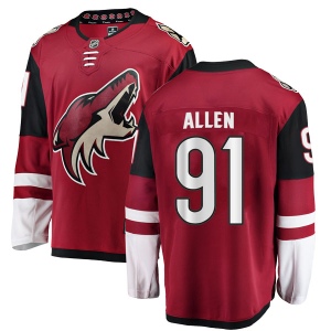 Youth Scott Allen Arizona Coyotes Authentic Home Jersey - Red