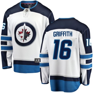 Youth Seth Griffith Winnipeg Jets Breakaway Away Jersey - White