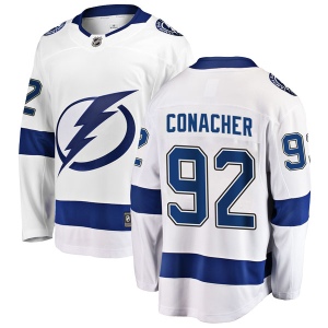 Youth Shane Conacher Tampa Bay Lightning Breakaway Away Jersey - White