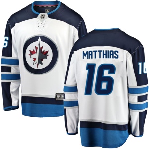 Youth Shawn Matthias Winnipeg Jets Breakaway Away Jersey - White