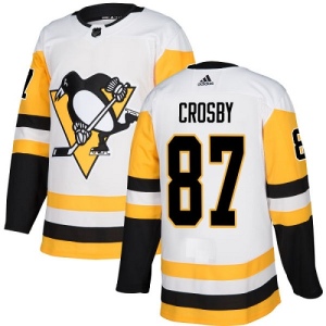 Youth Sidney Crosby Pittsburgh Penguins Authentic Away Jersey - White