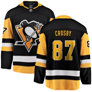 Youth Sidney Crosby Pittsburgh Penguins Home Breakaway Jersey - Black