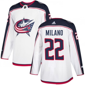 Youth Sonny Milano Columbus Blue Jackets Authentic Away Jersey - White