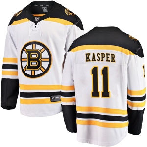 Youth Steve Kasper Boston Bruins Breakaway Away Jersey - White