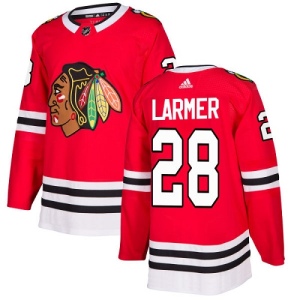 Youth Steve Larmer Chicago Blackhawks Authentic Home Jersey - Red