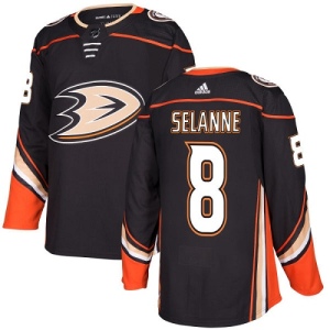 Youth Teemu Selanne Anaheim Ducks Authentic Home Jersey - Black