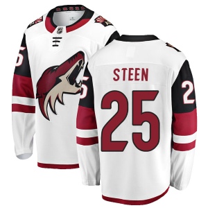 Youth Thomas Steen Arizona Coyotes Authentic Away Jersey - White