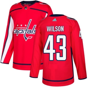 Youth Tom Wilson Washington Capitals Authentic Home Jersey - Red