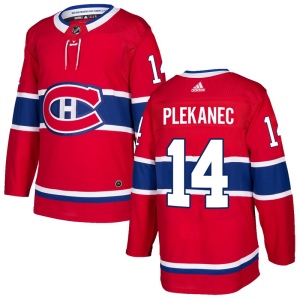 Youth Tomas Plekanec Montreal Canadiens Authentic Home Jersey - Red