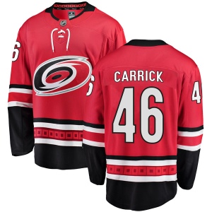 Youth Trevor Carrick Carolina Hurricanes Breakaway Home Jersey - Red