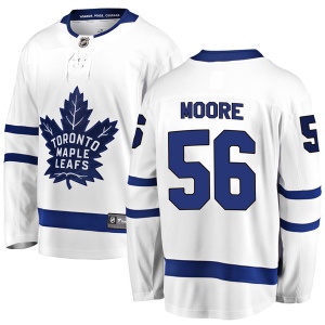 Youth Trevor Moore Toronto Maple Leafs Breakaway Away Jersey - White