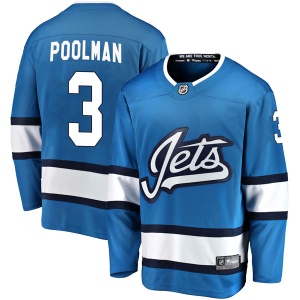 Youth Tucker Poolman Winnipeg Jets Breakaway Alternate Jersey - Blue