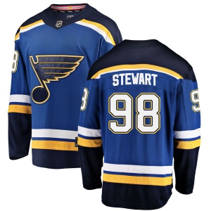 Youth Tyler Stewart St. Louis Blues Breakaway Home Jersey - Blue