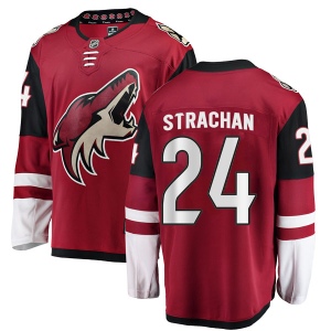 Youth Tyson Strachan Arizona Coyotes Authentic Home Jersey - Red