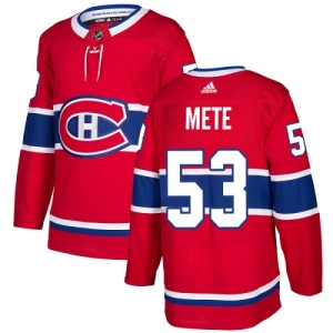 Youth Victor Mete Montreal Canadiens Authentic Home Jersey - Red