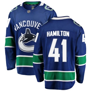 Youth Wacey Hamilton Vancouver Canucks Breakaway Home Jersey - Blue