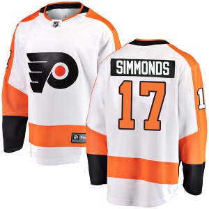 Youth Wayne Simmonds Philadelphia Flyers Breakaway Away Jersey - White