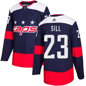 Youth Zach Sill Washington Capitals Authentic 2018 Stadium Series Jersey - Navy Blue