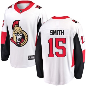 Youth Zack Smith Ottawa Senators Breakaway Away Jersey - White