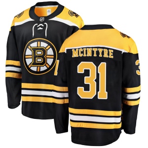 Youth Zane McIntyre Boston Bruins Breakaway Home Jersey - Black