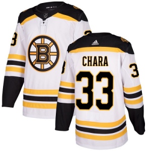 Youth Zdeno Chara Boston Bruins Authentic Away Jersey - White